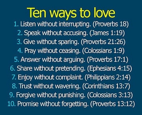ten ways to love