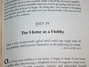 Home as Hobby