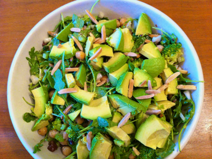 chickpea and avocado salad