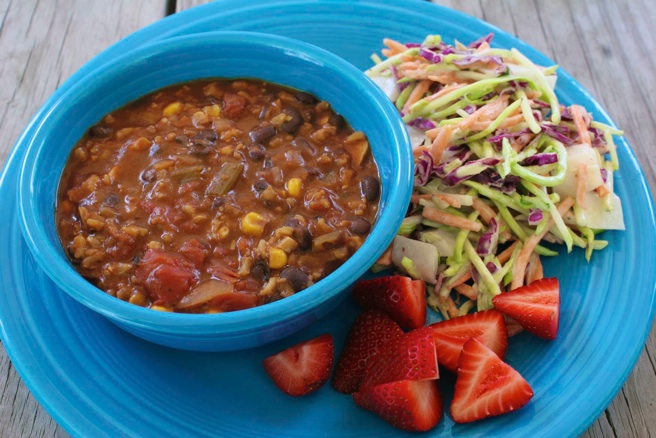 black bean and ricr stoup