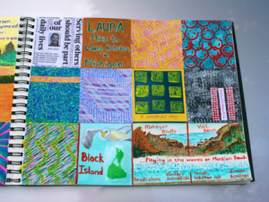 Twenty-seventh Page Done in My New Box-A-Day Art Journal