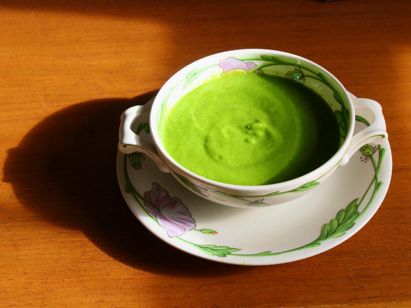 St.Patrick's Day soup, green soup, avocado and spinach soup