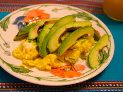 Avocado scrambled Eggs recipe