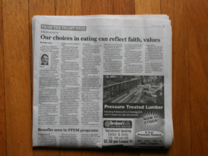 My Newspaper Article: Opposing GMOs