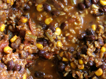 Black bean stoup