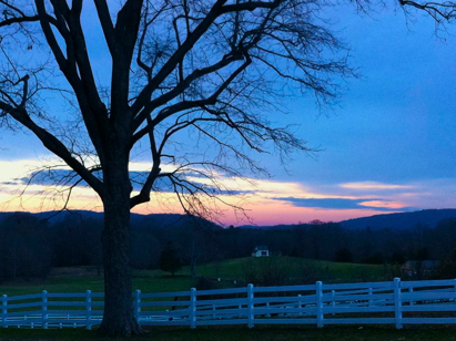 Sunset at New Pond Farm