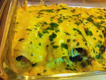 salsa verde enchiladas