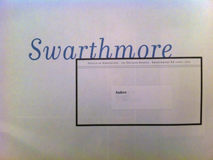 getting into swarthmore