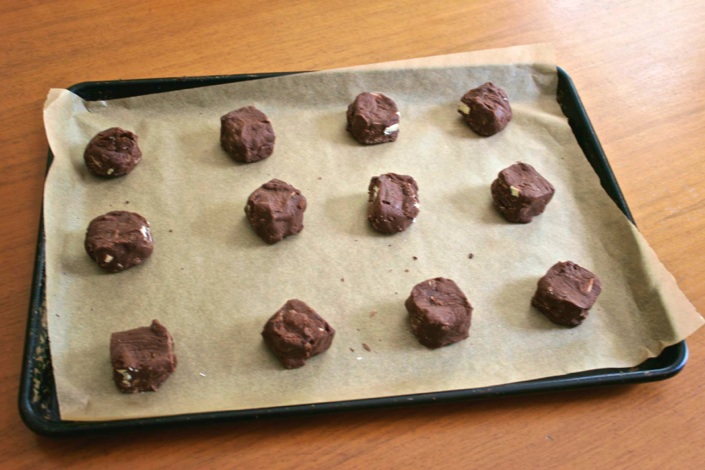 Triple Chocolate Chunk Cookies