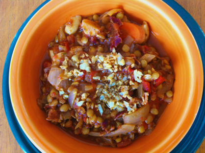 Garlic Lentil Soup