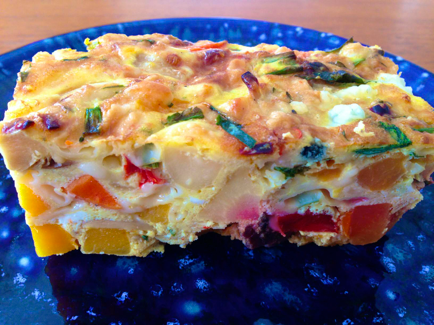 roasted vegetable frittata