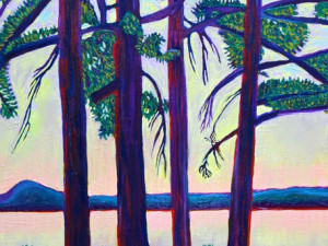 New Oil Painting: Trees on the Point (with Process Photos)