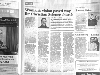 Mary Baker Eddy Article, Mary Baker Eddy Christian Science Church