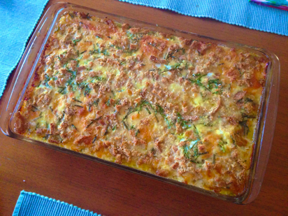 Vegetable Strata Recipe, Cheese Strata recipe, onion cheese strata