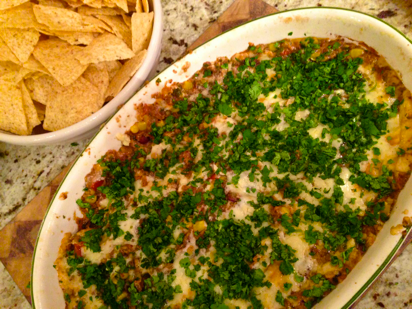 warm black bean dip