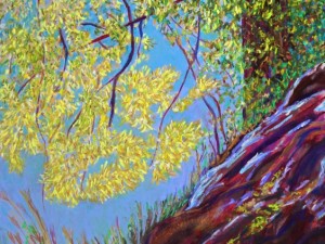 New Pastel Landscape: Early Autumn Ice and Fog