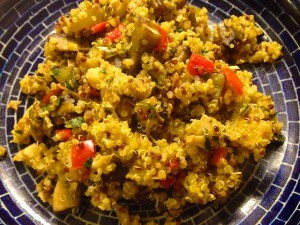 Recipe: Herbed Portabella Quinoa Pilaf
