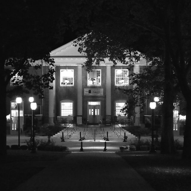 Juniata campus at night