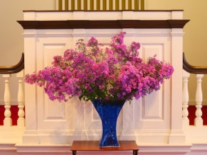 Our Fabulous Church Flowers Today
