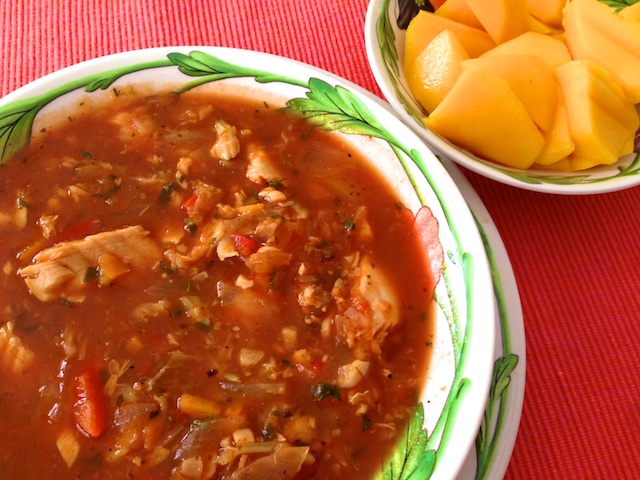recipe for Mexican cabbage and tilapia soup