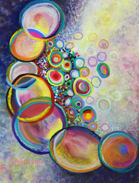 Seven Truths (abstract pastel) by Polly Castor
