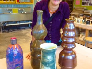 Pottery by Our Younger Daughter this Semester