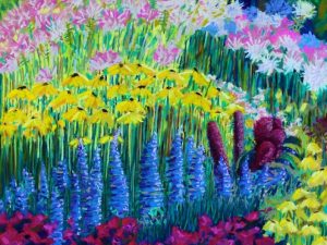 New Pastel Painting: Amaranth in the Gardens at Hollandia