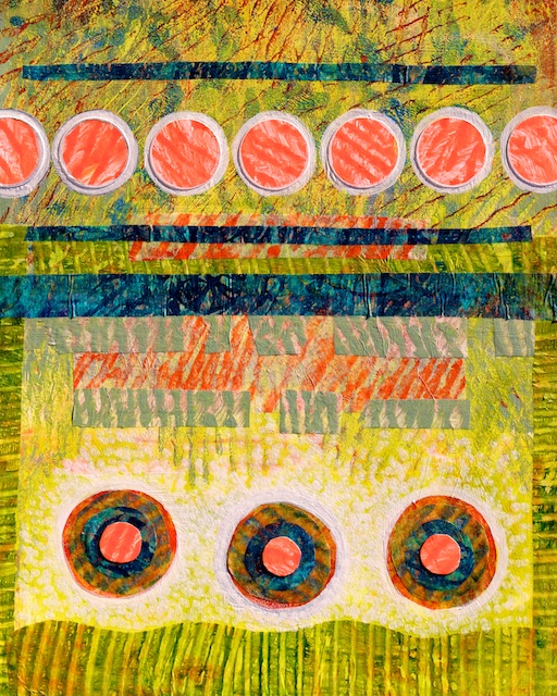 Alliance (monoprint collage) by Polly Castor