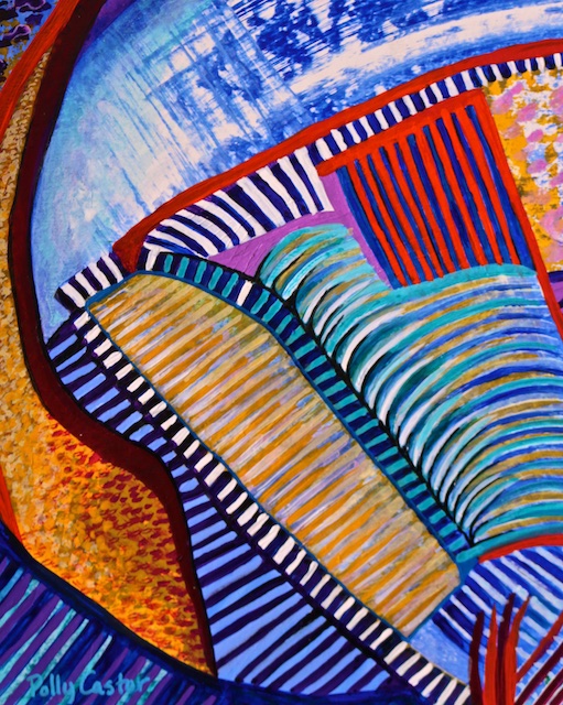 Get in the Groove (acrylic) by Polly Castor