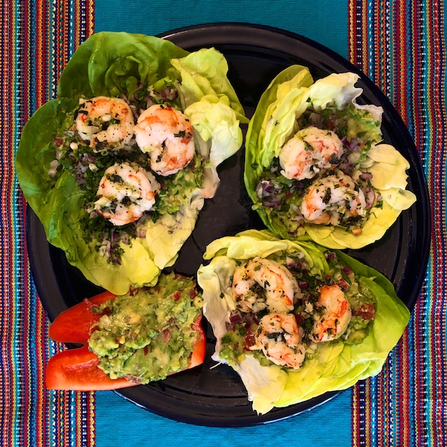 Shrimp Avocado Lettuce Wraps (Recipe)