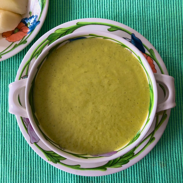 Zucchini Leek Soup with Cashew Cream