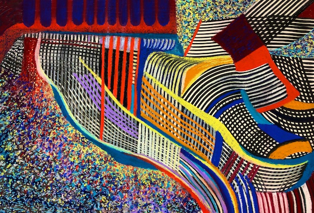 Building on Air (pastel) by Polly Castor
