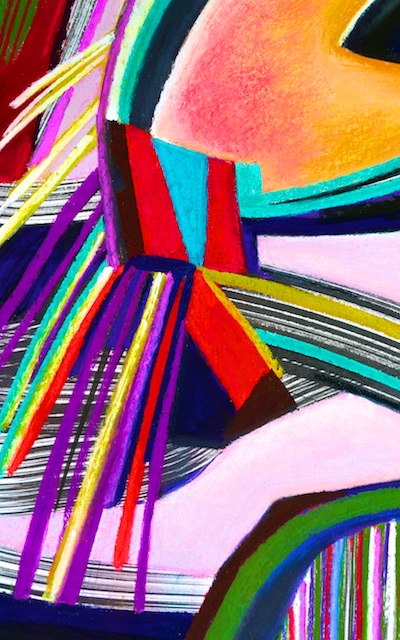 (detail of) Carpe Diem (pastel) by Polly Castor