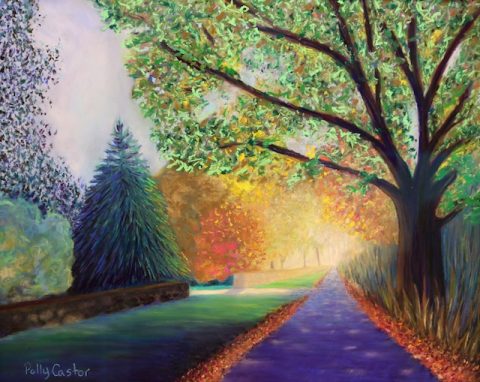 Topstone Road (pastel) by Polly Castor