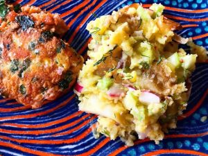 Warm Potato Salad with Leeks and Radishes (No-Mayo Recipe)