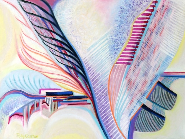 Overcoming White Supremacy (New Abstract Painting in Pastel) by Polly Castor