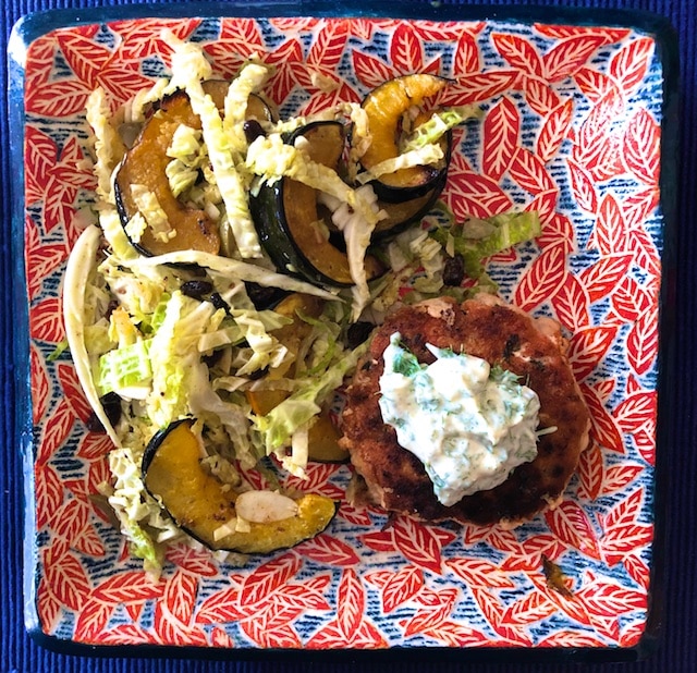 Acorn Squash and Cabbage Salad with Curry Dressing (Recipe)