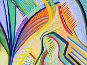 Spring is Coming (New Abstract Conceptualist Painting in Pastel)