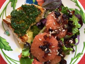 Grapefruit Salad with Dried Fruit (Recipe)