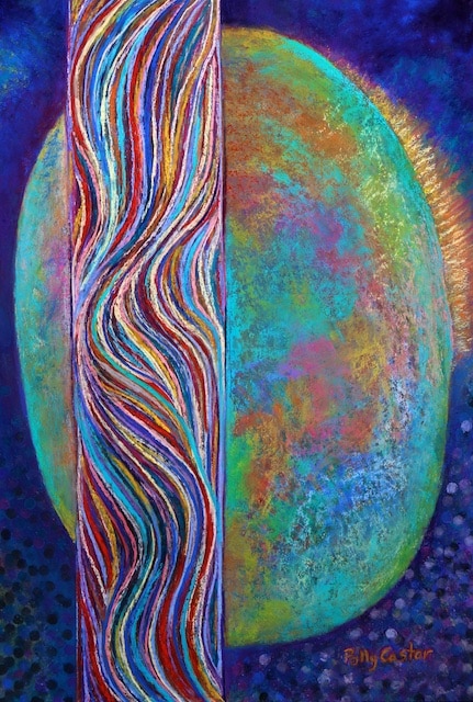 Om (pastel) by Polly Castor