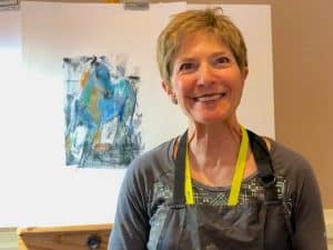 Photos of Dawn Emerson’s Workshop (Monotype with Pastel)