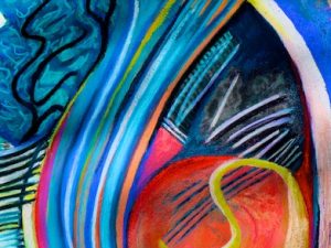 Gestation ( New Abstract Conceptualist Pastel Painting)