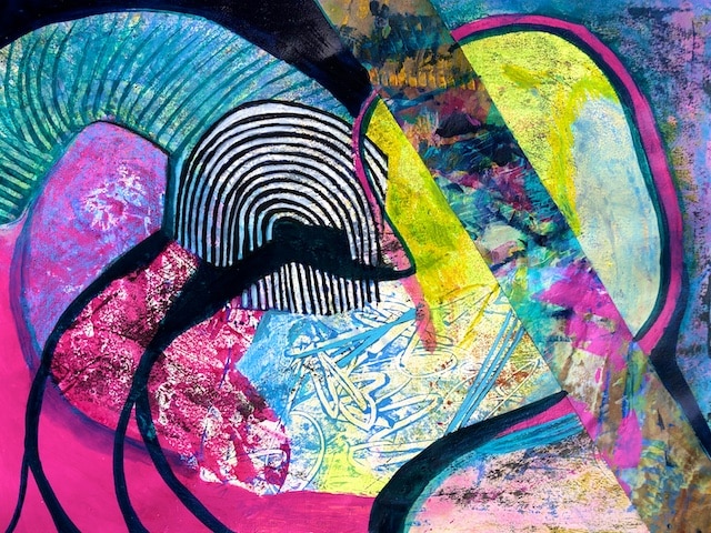 Baffled (acrylic) by Polly Castor