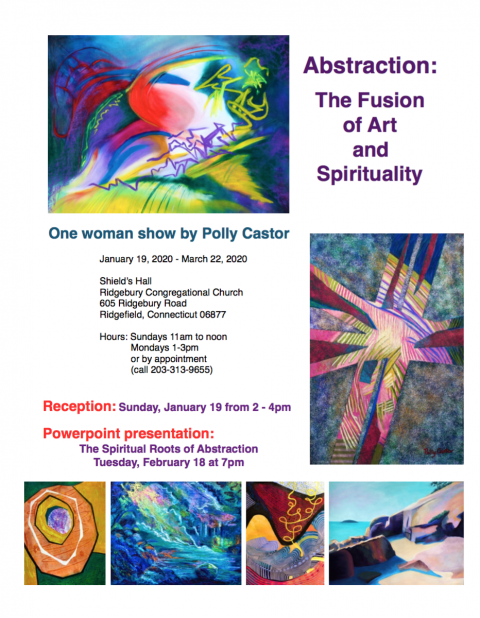 Polly Castor One Woman Show 2020, Abstraction: The Fusion of Art and Spirituality
