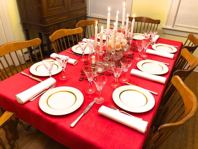 Valentine's Day Dinner Party poem by Polly Castor