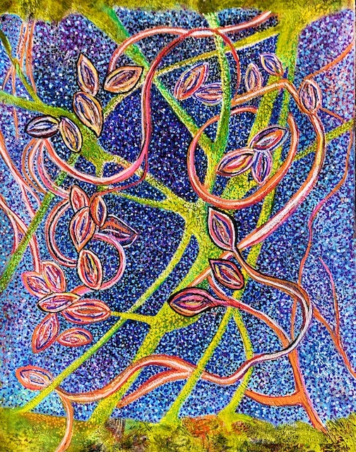Dancing Kelp (mixed media) by Polly Castor