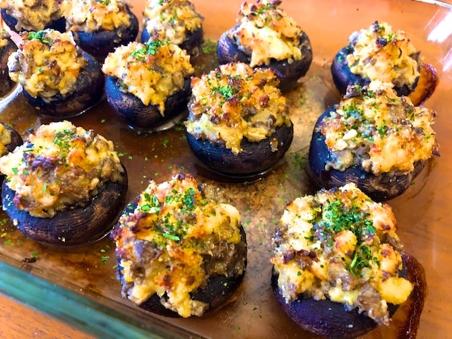 Lobster Stuffed Mushrooms recipe