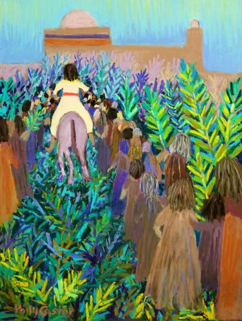 Hosanna (painting in pastel) by Polly Castor