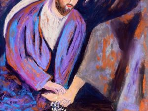 The Calm Before the Storm (New Painting of Jesus Washing Feet)