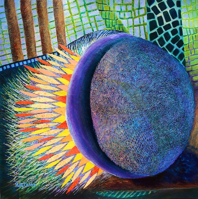 The Power that Rolls the Stone Away (Easter painting) by Polly Castor
